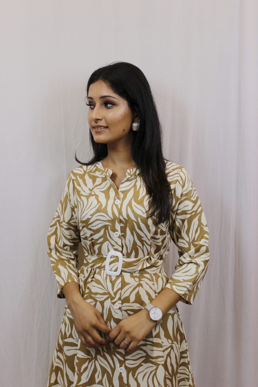 Brown Midi Dress