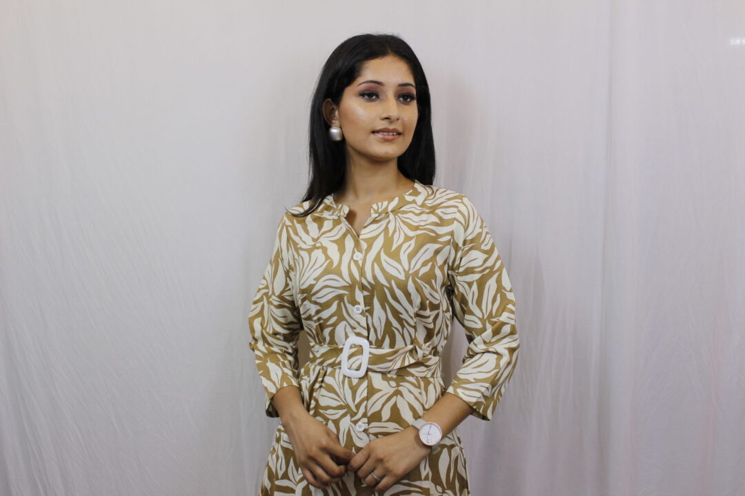 Brown Midi Dress - Image 4