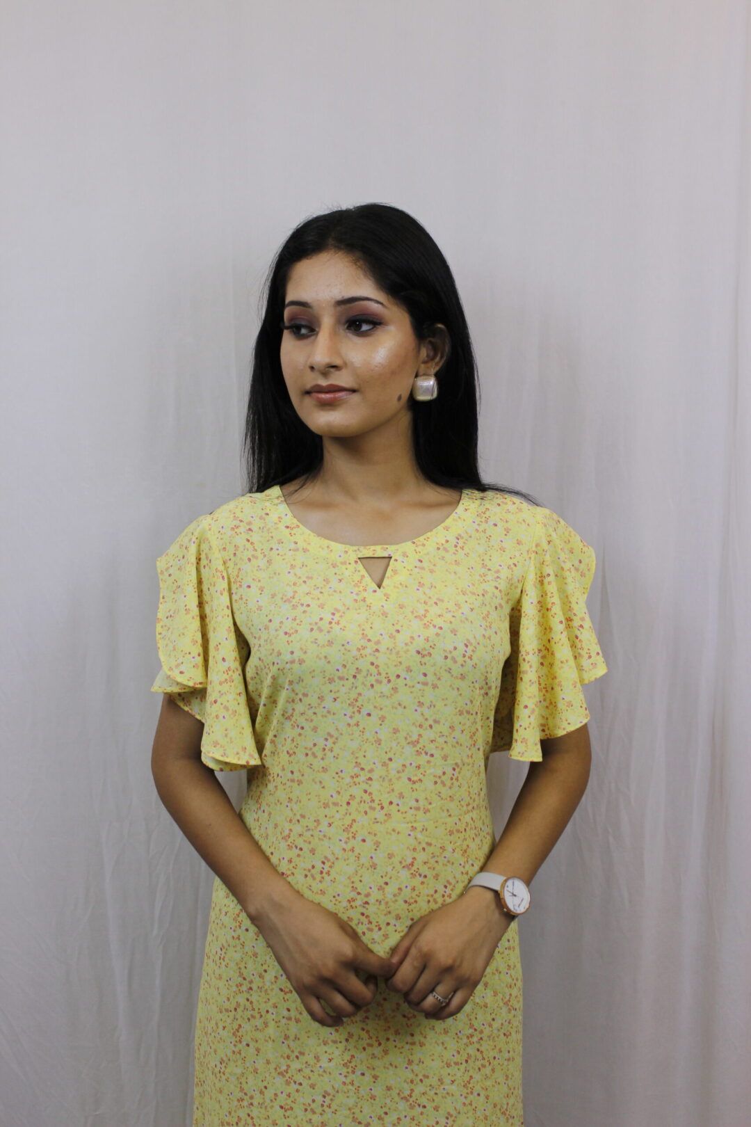 Lemon Printed Middi