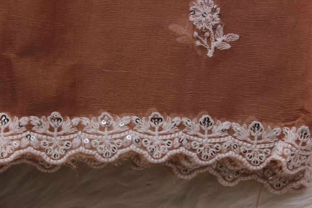 Orange Silk Saree - Image 4