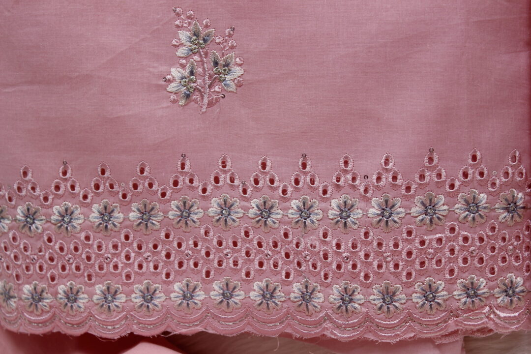 Pink Silk Saree - Image 4