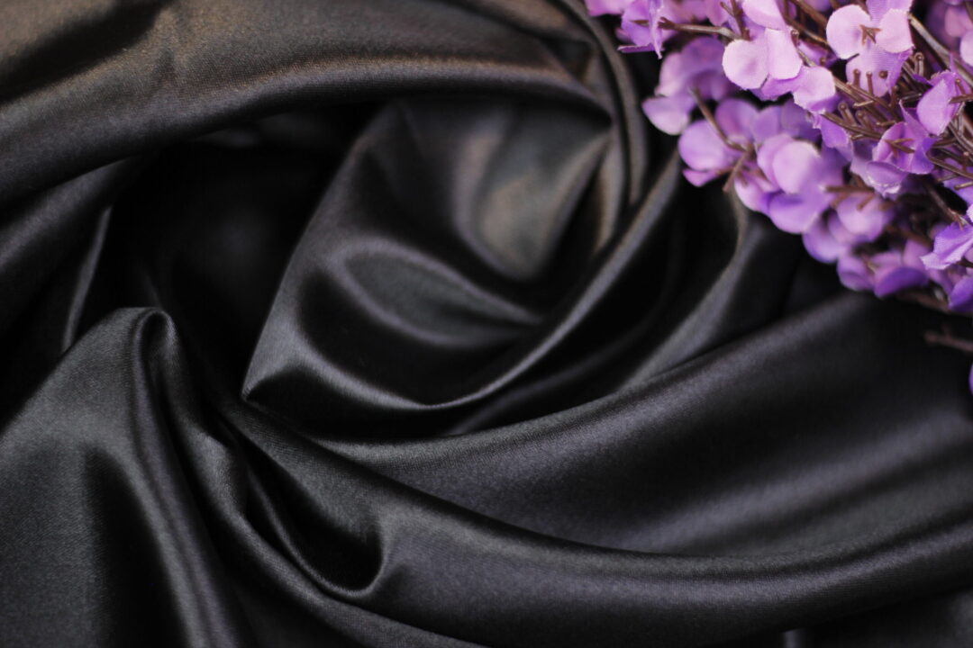 Black Ultra Satin Fabric