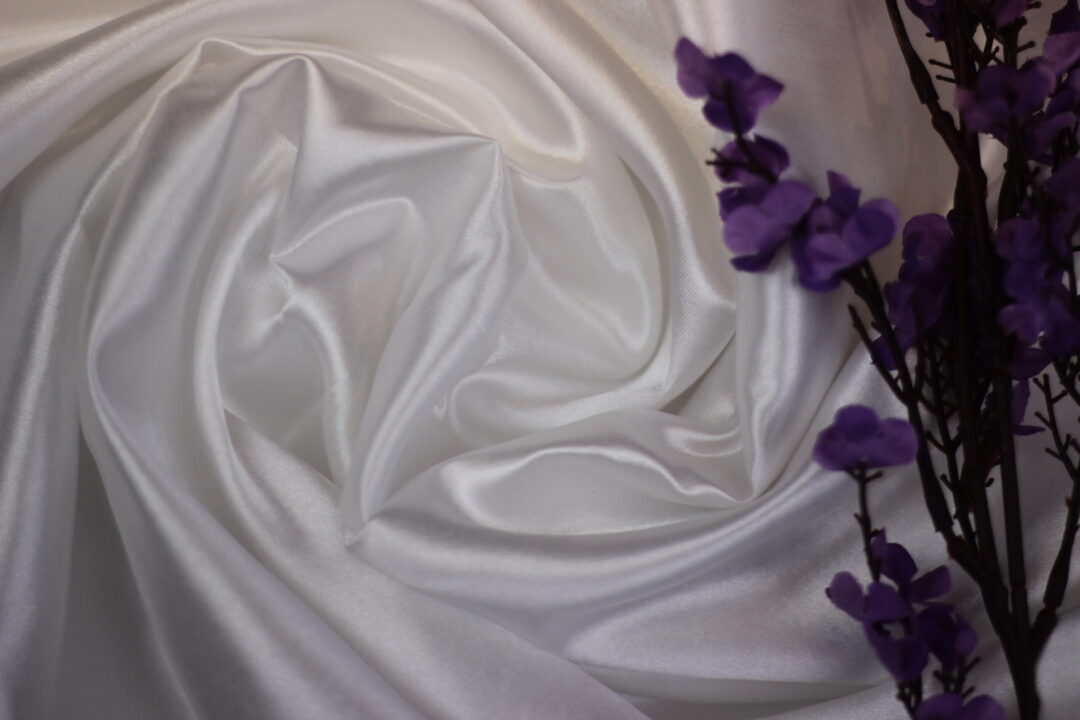 White satin fabric
