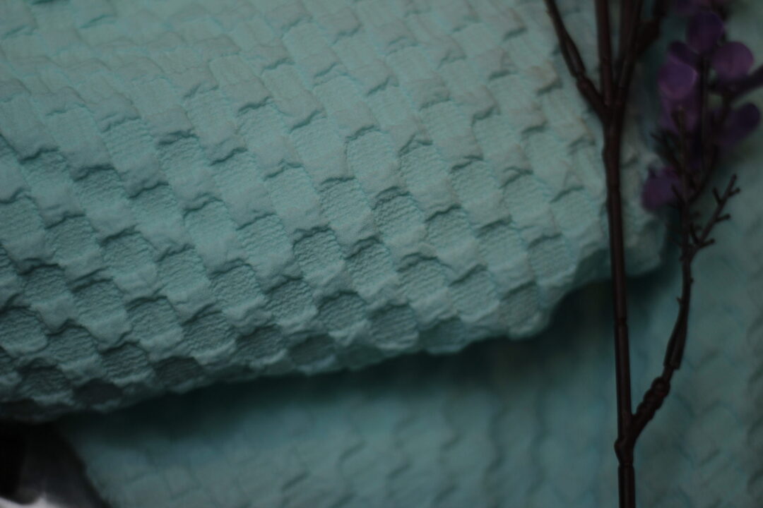 Sky Blue Buble Fabric - Image 4