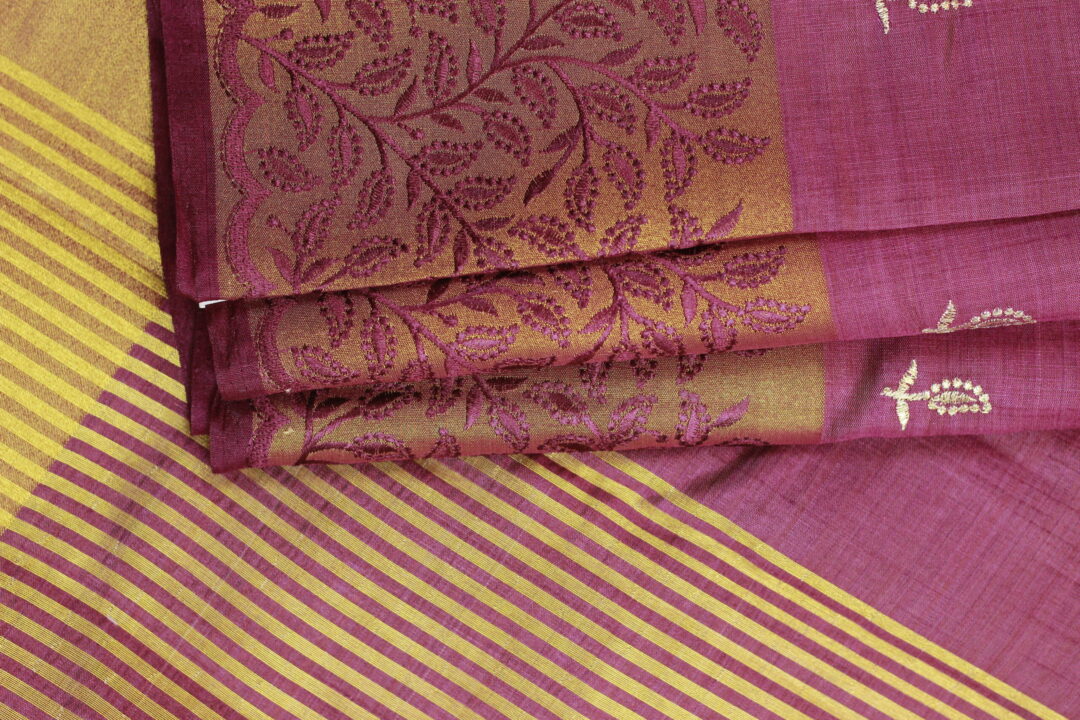 Elegant Saree with Machine Work