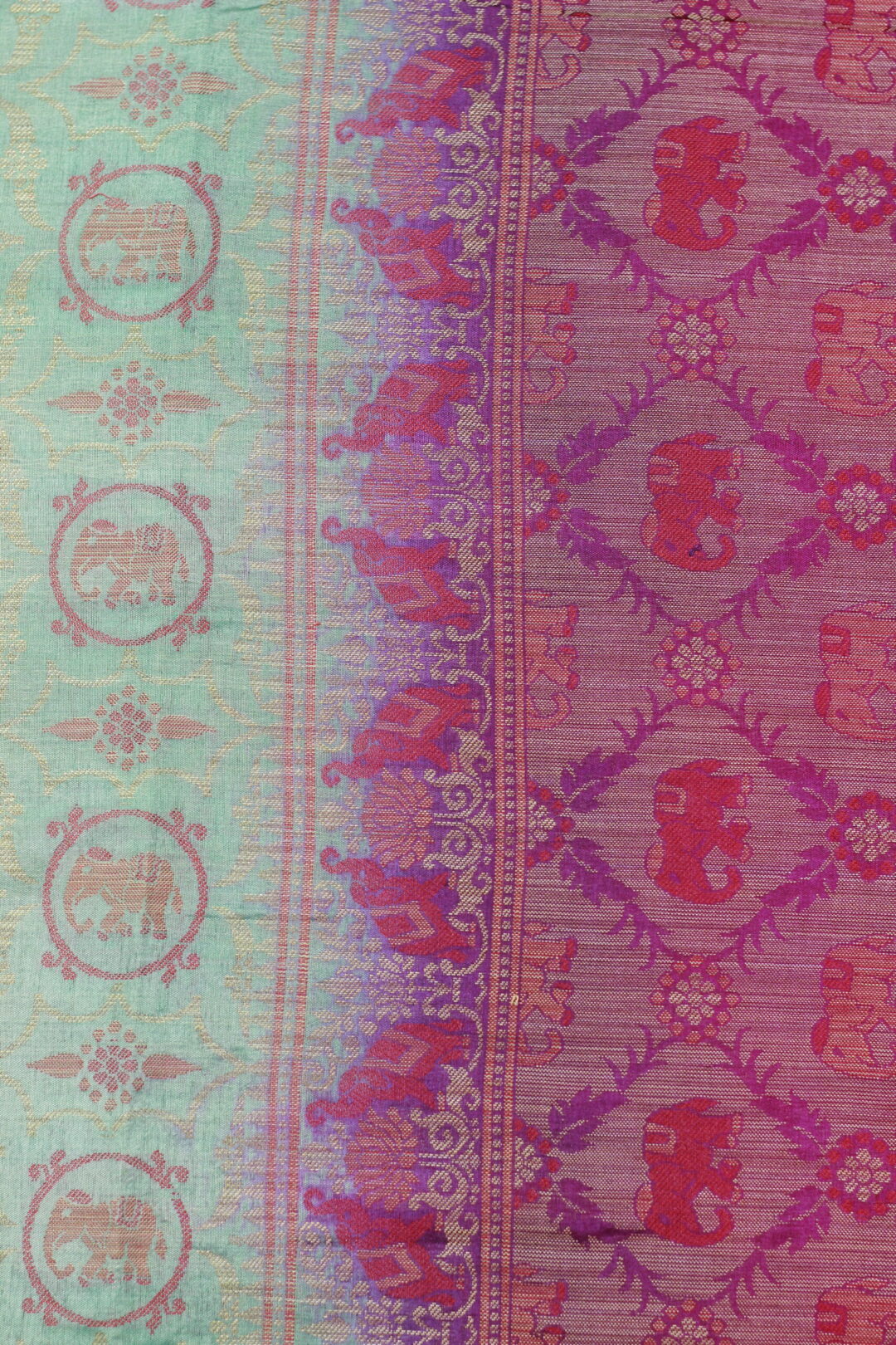 Heavy work Double Shade Saree - Image 4