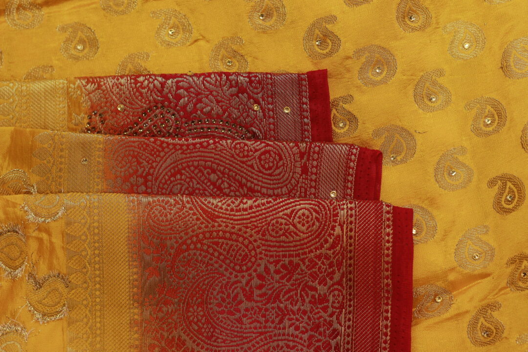 Heavy Work Double Shade Saree - Image 3
