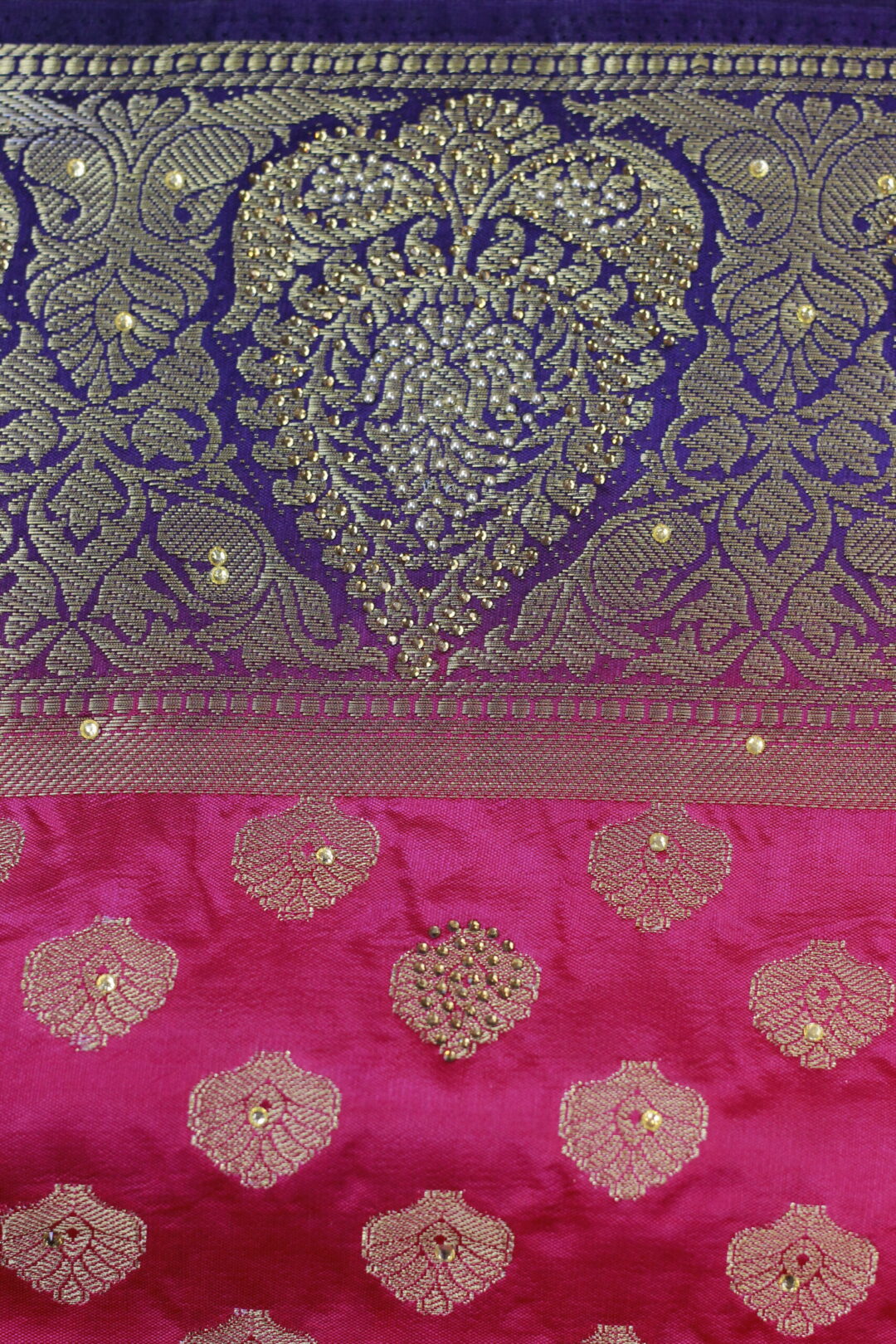 Heavy Work Double Shade Saree - Image 3