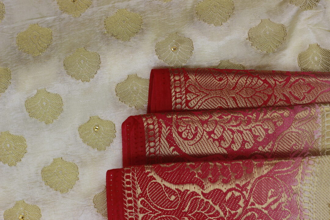 Heavy work Double Shade Saree