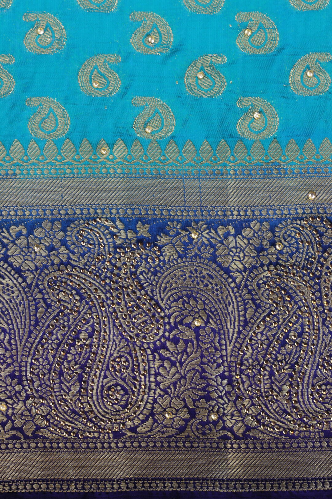 Heavy Work Double Shade Saree - Image 3