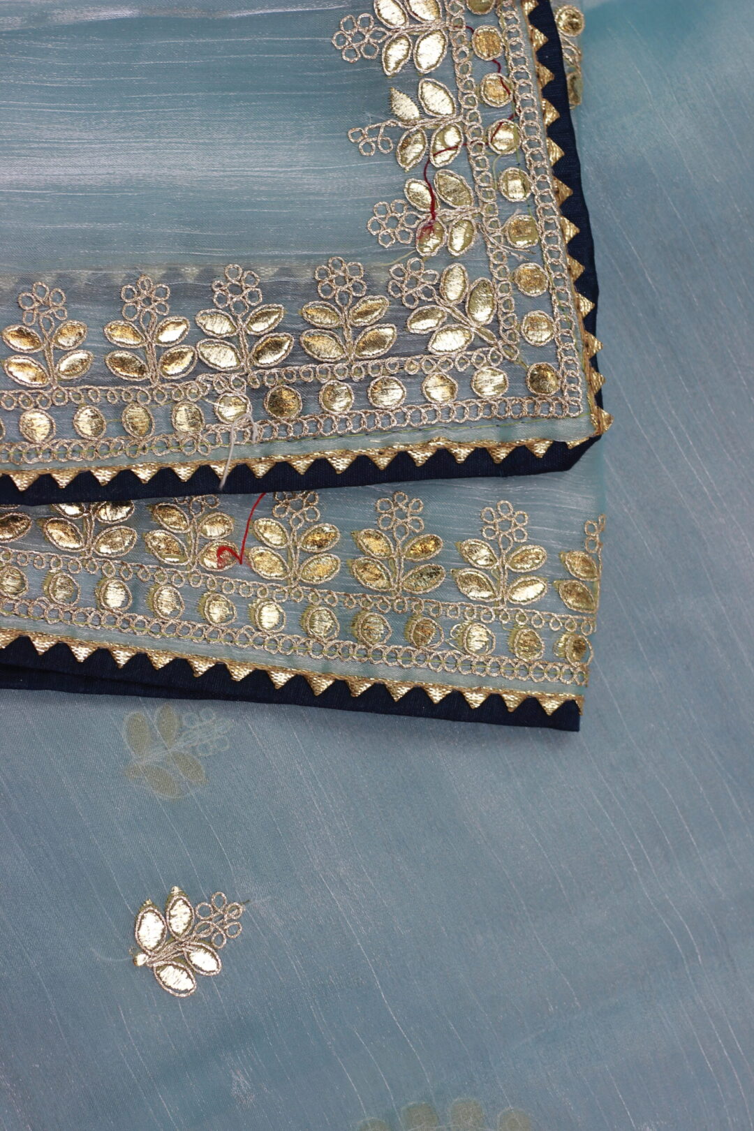 Sizzling Sky Blue Saree