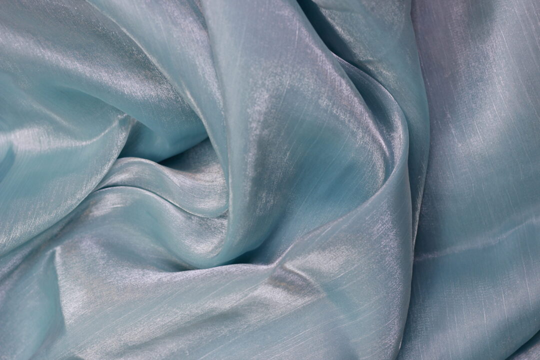 Sizzling Sky Blue Saree - Image 3