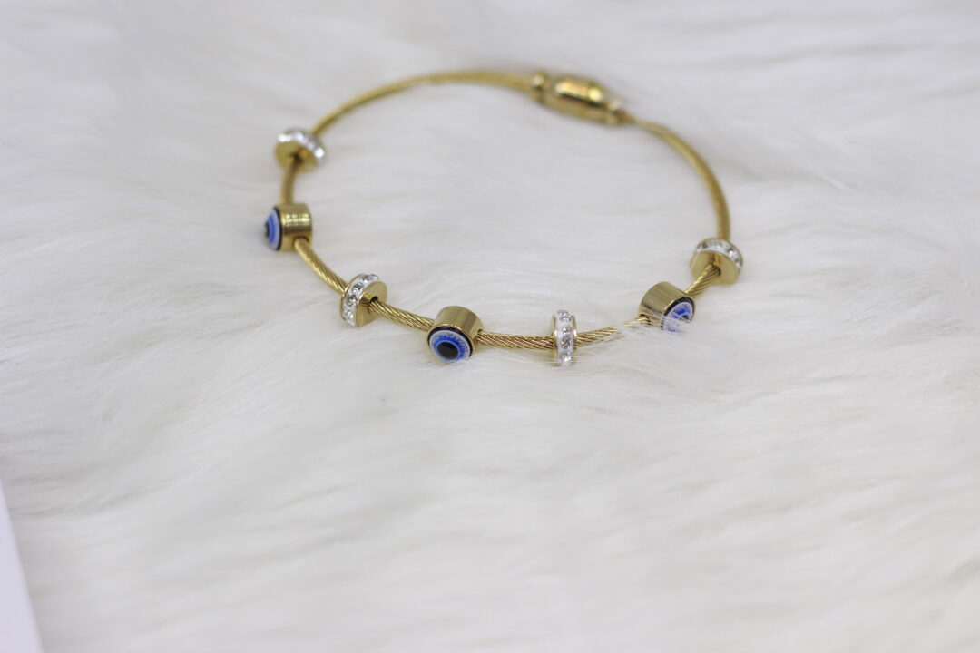 Women Anti-Tarnish Evil Eye Bracelet - Image 2